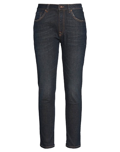 NOVEMB3R Pantaloni jeans Blu 99% Cotone, 1% Elastan