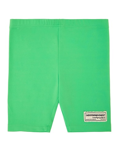 THE GIVING MOVEMENT x YOOX Shorts & Bermuda Light green 80% Recycled polyester, 20% Recycled elastane