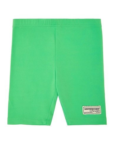 THE GIVING MOVEMENT x YOOX Shorts & Bermuda Verde chiaro 80% Poliestere riciclato, 20% Elastan riciclato