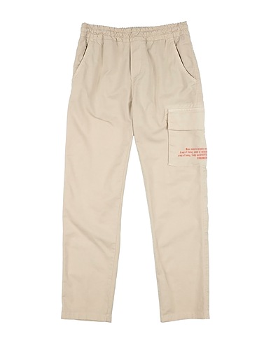 BIKKEMBERGS Casual trouser Beige 95% Cotton, 5% Elastane