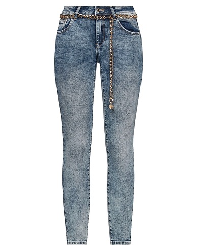KORALLINE Denim trousers Blue 65% Cotton, 33% Polyester, 2% Elastane