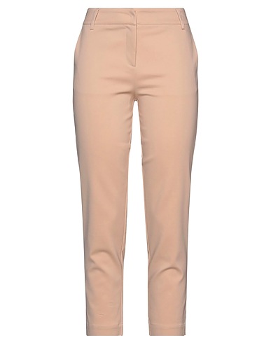 KORALLINE Casual trouser Beige 65% Cotton, 32% Polyamide, 3% Elastane