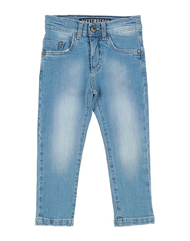 BIKKEMBERGS Denim pants Blue 97% Cotton, 3% Elastane