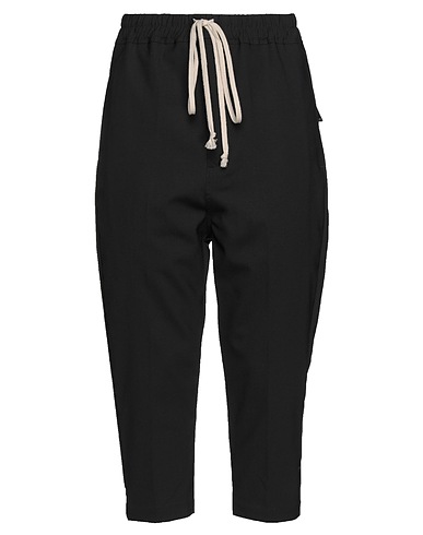 RICK OWENS Casual trouser Black 53% Virgin Wool, 47% Viscose