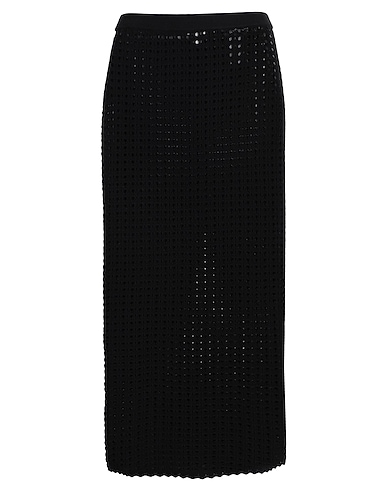 ARKET Midi-Rock Schwarz 100% Baumwolle