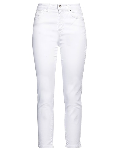 FRACOMINA Denim pants JEANS White 98% Cotton, 2% Elastane