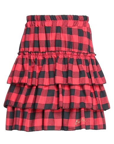 ODI ET AMO Mini skirt Red 50% Polyester, 45% Viscose, 5% Elastane