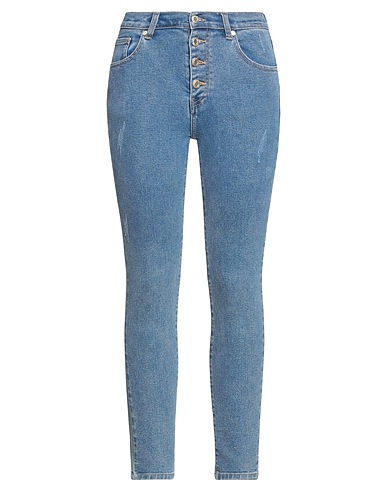 KORALLINE Denim trousers Blue 65% Cotton, 33% Polyester, 2% Elastane