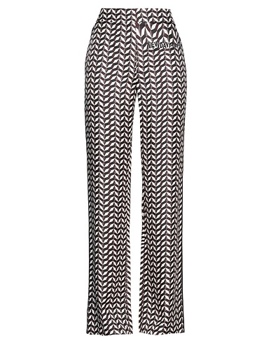 DOROTHEE SCHUMACHER Casual trouser Chocolate brown 100% Silk