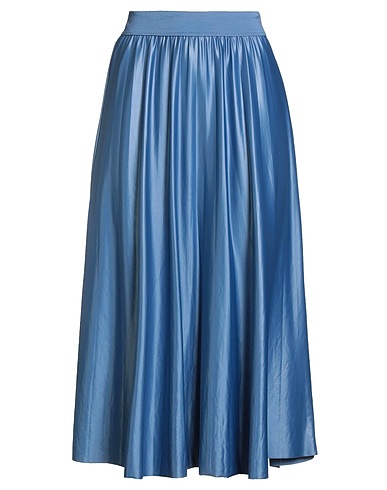 VILA Midi skirt Light blue 96% Recycled polyester, 4% Elastane