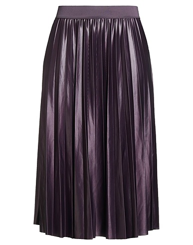 VILA Midi skirt Plum 96% Recycled polyester, 4% Elastane