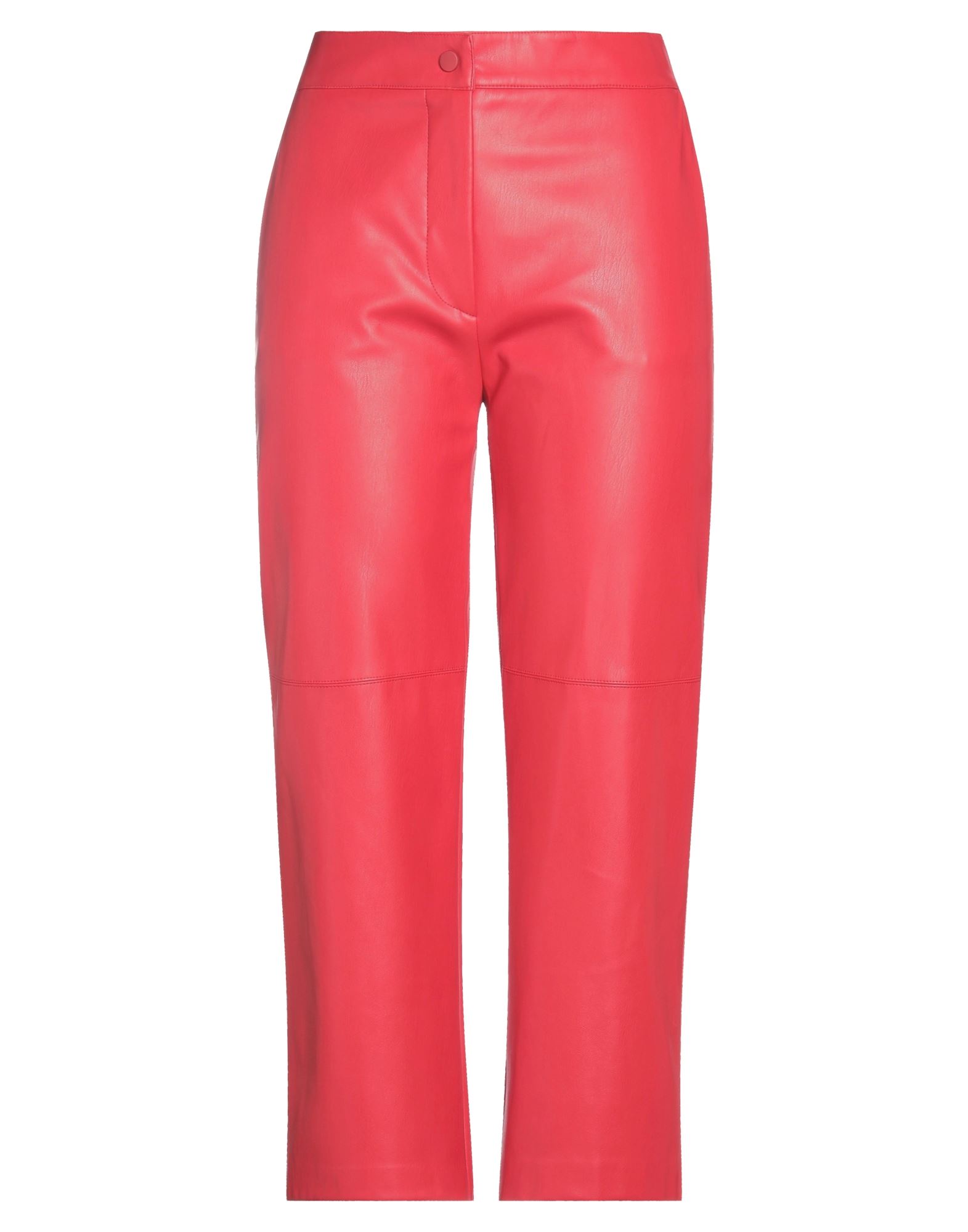 LIVIANA CONTI Casual trouser Red 50% Polyurethane, 50% Polyester