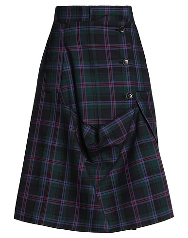 VIVIENNE WESTWOOD Midi skirt Dark green 100% Virgin Wool