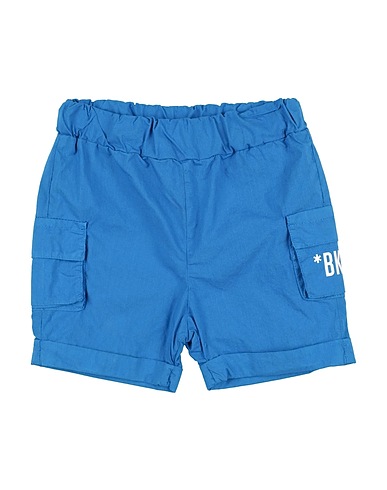 BIKKEMBERGS Shorts & Bermuda Bright blue 100% Cotton