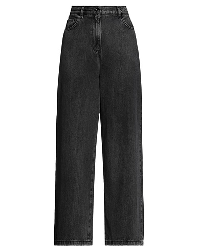 PATRIZIA PEPE Denim trousers Black 100% Cotton, Metal