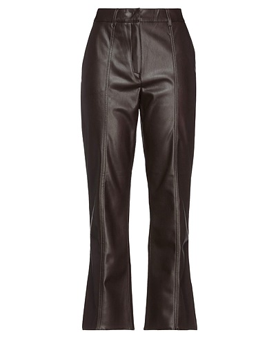 SFIZIO STUDIO Casual trouser Dark brown 50% Polyurethane, 50% Polyester