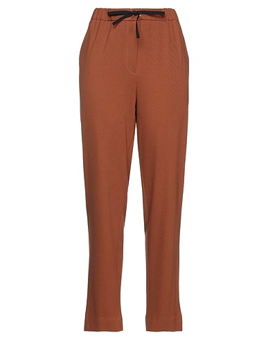 SFIZIO STUDIO Casual trouser Brown 62% Viscose, 33% Polyamide, 5% Elastane