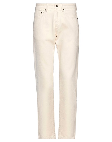 BOGLIOLI Denim pants Ivory 100% Cotton