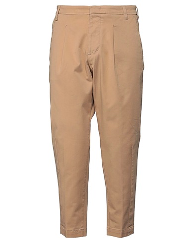 ENTRE AMIS Casual pants Beige 98% Cotton, 2% Elastane