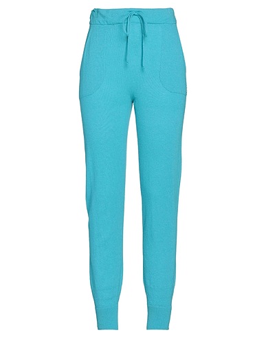 SISTE'S Casual trouser Turquoise 35% Polyamide, 30% Wool, 30% Viscose, 5% Cashmere