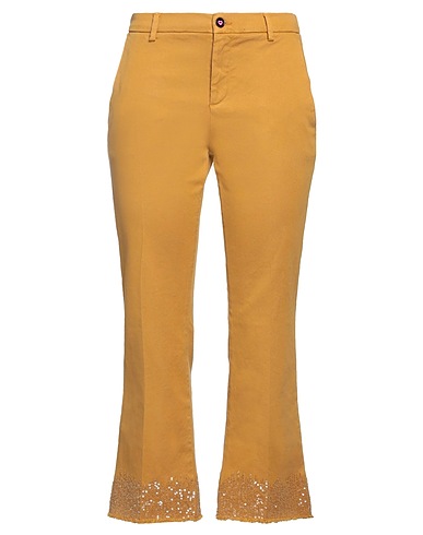 I LOVE MP Casual pants Mustard 97% Cotton, 3% Elastane