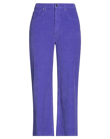 TRUE NYC® Casual trouser Purple 97% Cotton, 3% Elastane