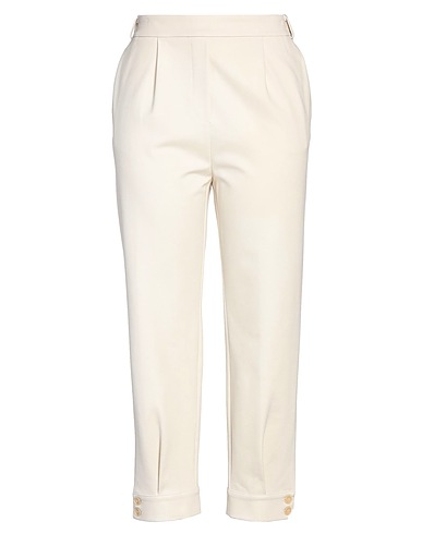 FLOOR Casual trouser Ivory 65% Viscose, 32% Polyamide, 3% Elastane
