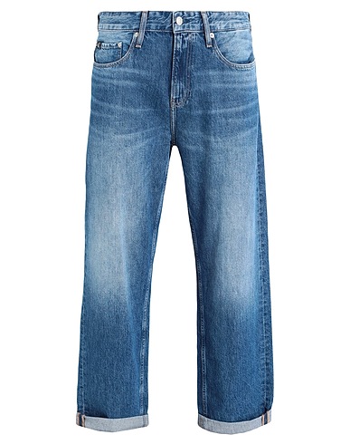 CALVIN KLEIN JEANS Denim trousers Blue 100% Cotton