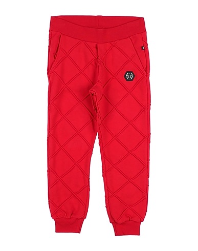 PHILIPP PLEIN Pantalone Rosso 95% Cotone, 5% Elastan
