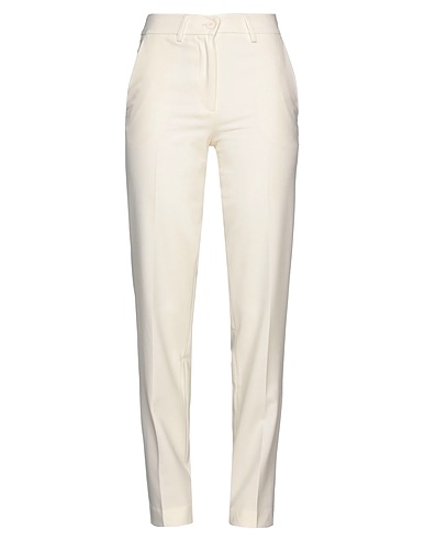 TWINSET Pantalone Avorio 52% Poliestere, 43% Lana, 5% Elastan