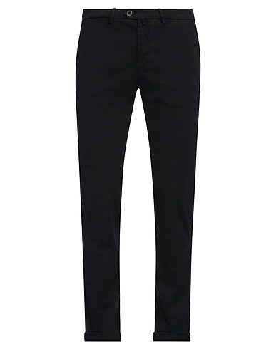 B SETTECENTO Casual trouser Midnight blue 97% Cotton, 3% Elastane