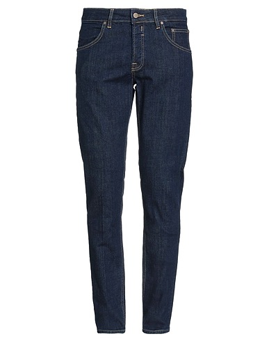 BRIAN DALES Denim trousers Blue 99% Cotton, 1% Elastane