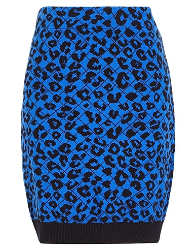 8 by YOOX Mini skirt Bright blue 52% Viscose, 26% Polyester, 22% Polyamide