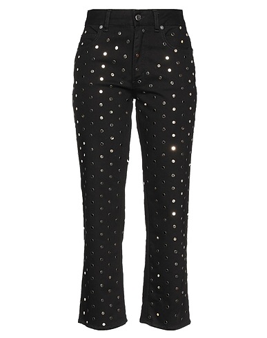 JUST CAVALLI Γραμμή Boot cut Μαύρο 91% Βαμβάκι, 7% Ελαστοπολυεστέρας, 2% Ελαστάνη