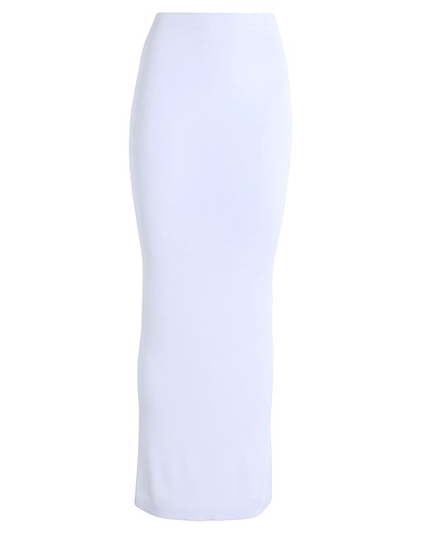CALVIN KLEIN Gonna lunga Bianco 88% Viscosa, 12% Poliammide