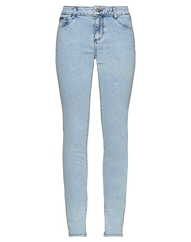 PHILIPP PLEIN Denim pants Blue 92% Cotton, 8% Elastane
