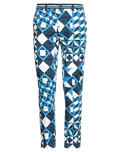 DOLCE&GABBANA Casual pants Midnight blue 97% Cotton, 3% Elastane