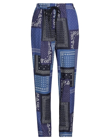 OVERLOVER Casual trouser Blue 100% Linen