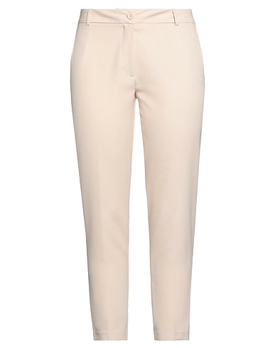 GAUDÌ Casual trouser Beige 90% Polyester, 10% Elastane