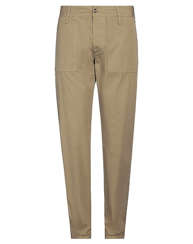 ..,BEAUCOUP Casual pants Khaki 100% Cotton