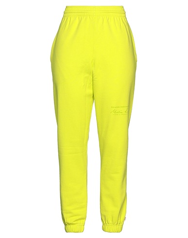 MARTINE ROSE Pantalone Verde lime 100% Cotone