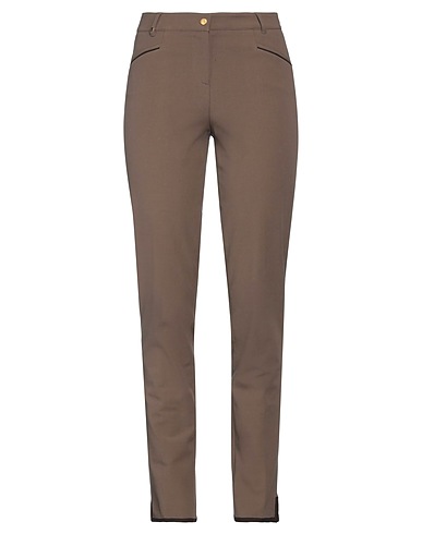 PAMELA HENSON Casual pants Chocolate brown 95% Cotton, 5% Elastane