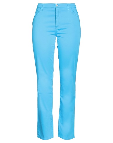 TRUSSARDI JEANS Casual trouser Azure 97% Cotton, 3% Elastane
