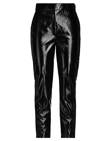 I BLUES Casual trouser Black 100% Polyester, Polyurethane