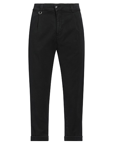 PAOLO PECORA Casual trouser Black 98% Cotton, 2% Elastane