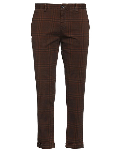 OUT/FIT Casual pants Brown 98% Cotton, 2% Elastane