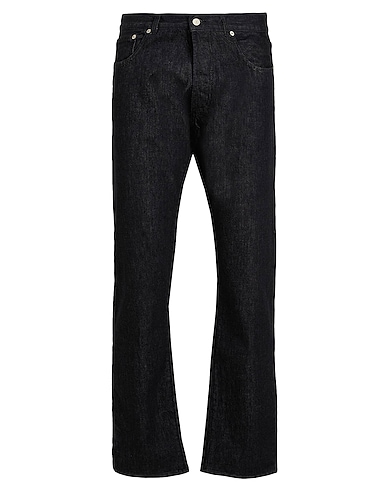 8 by YOOX Denim trousers ORGANIC COTTON SLIM FIT DENIM Black 100% Organic cotton