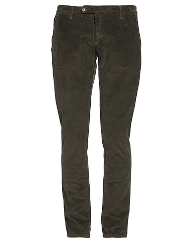 AZUMA Casual trouser Military green 98% Cotton, 2% Elastane