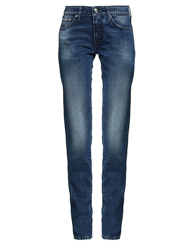 JACOB COHЁN Denim trousers Blue 99% Cotton, 1% Polyurethane