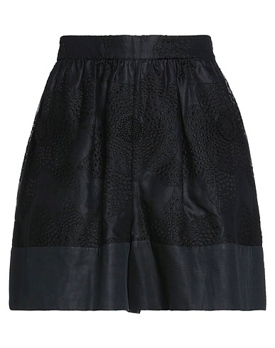 VALENTINO GARAVANI Shorts & Bermuda Black 100% Cotton, Polyester